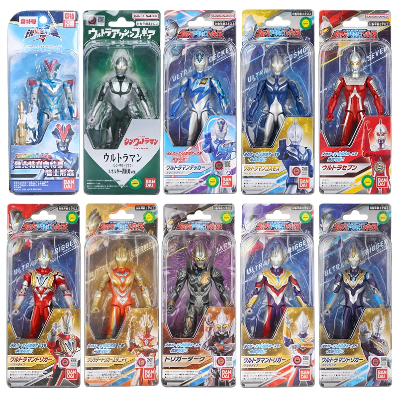 Bandai, Ultra, Ultraman Tiga, подвижная мини-фигурка, игрушка