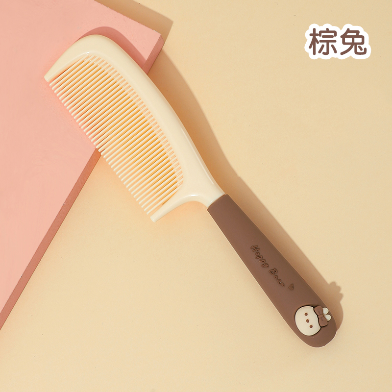 images 1:Cute high-folor comb Ms. special long-haired girl with anti-static plastic straight hair comb