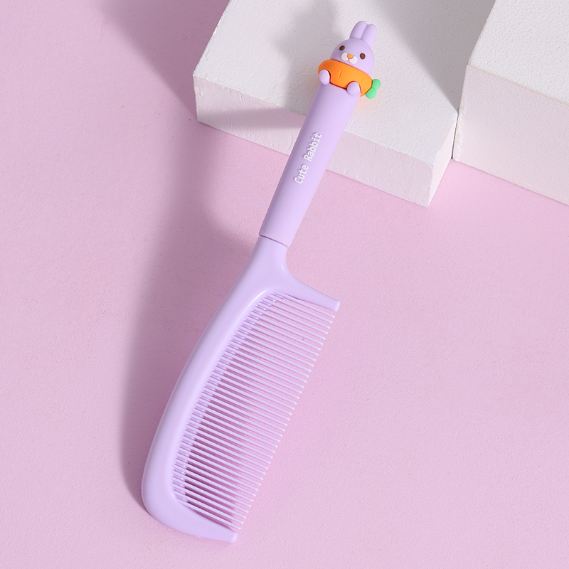 images 13:Cute high-folor comb Ms. special long-haired girl with anti-static plastic straight hair comb