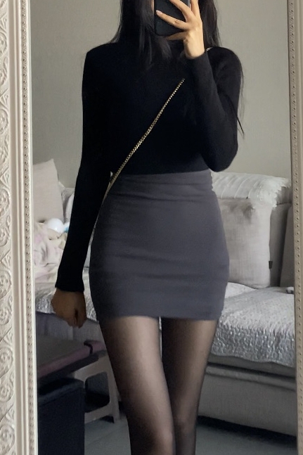 enen's hips female elastic skirt with a tight one - step skirt to dress sexy girl high waist - bottom skirt