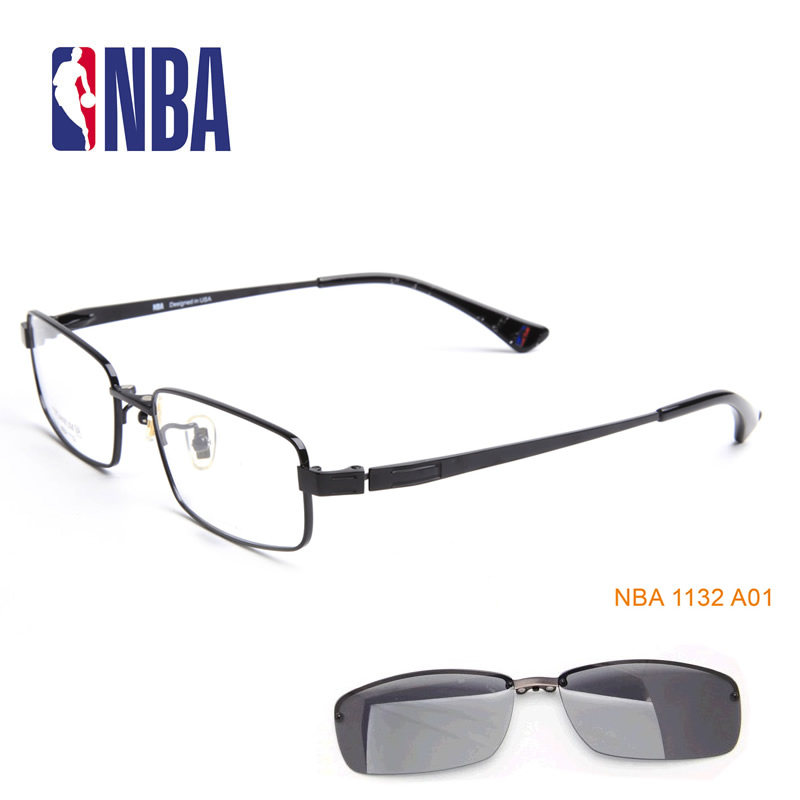 NBA1132 Polarized Magnetic Slipper Mirror Halfframe Myopic Sunglasses Magnet Adsorption Clip Sunglasses Frame Driving