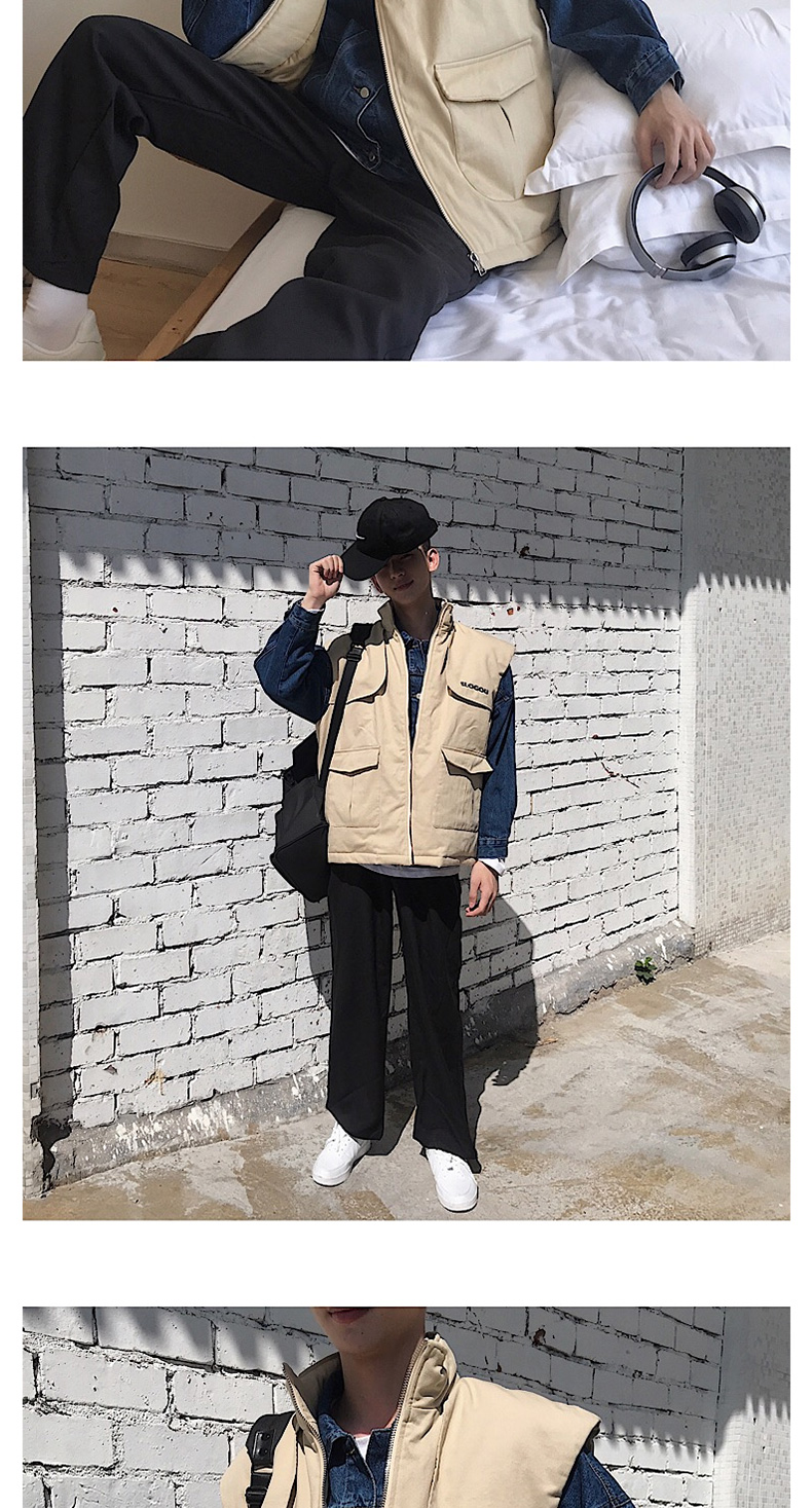 Dụng cụ cotton nam mùa đông xu hướng Hàn Quốc sinh viên đẹp trai đứng cổ áo hoang dã áo khoác lông ngựa thủy triều áo thun cotton