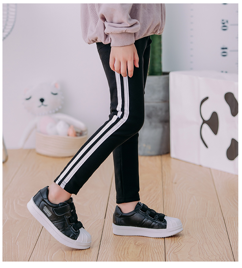 Quần legging nữ mùa thu đông 2018 Quần áo trẻ em mùa đông mới cộng với nhung dày cho bé cao bồi mặc quần dài nữ shop trẻ em