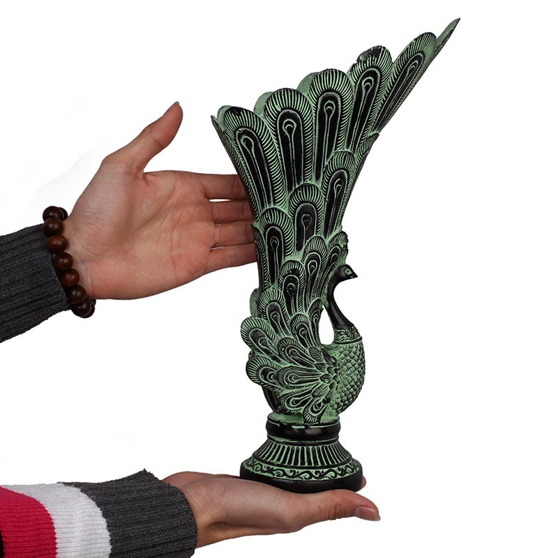 仿古青铜器孔雀花瓶，丹凤杯，锌合金工艺摆件，家居装饰怎么选？🤔深度