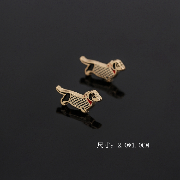 Phim hoạt hình Hàn Quốc cún con trâu nhỏ cổ áo pin phù hợp với pin hoang dã áo len cardigan pin phụ kiện vi chương ghim cài áo sơ mi nam