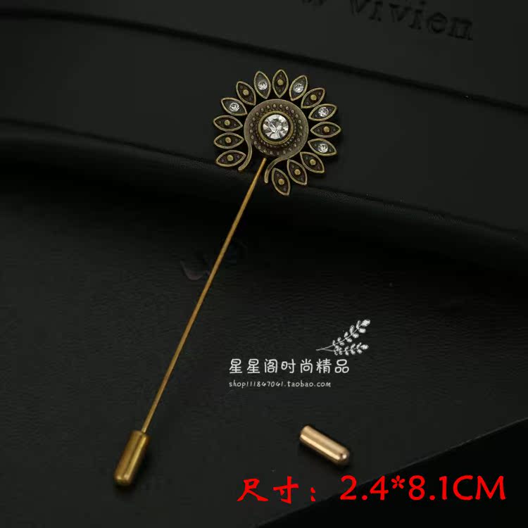 Đa dạng pha lê từ cổ áo len áo len ngọc trai pin cổ áo trâm cài nữ trâm cài khăn choàng Hàn Quốc cai ao