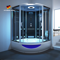 Integrated shower room Integrated bathroom oversized fan-shaped perspiration household wet and dry separation bathroom with bathtub massage