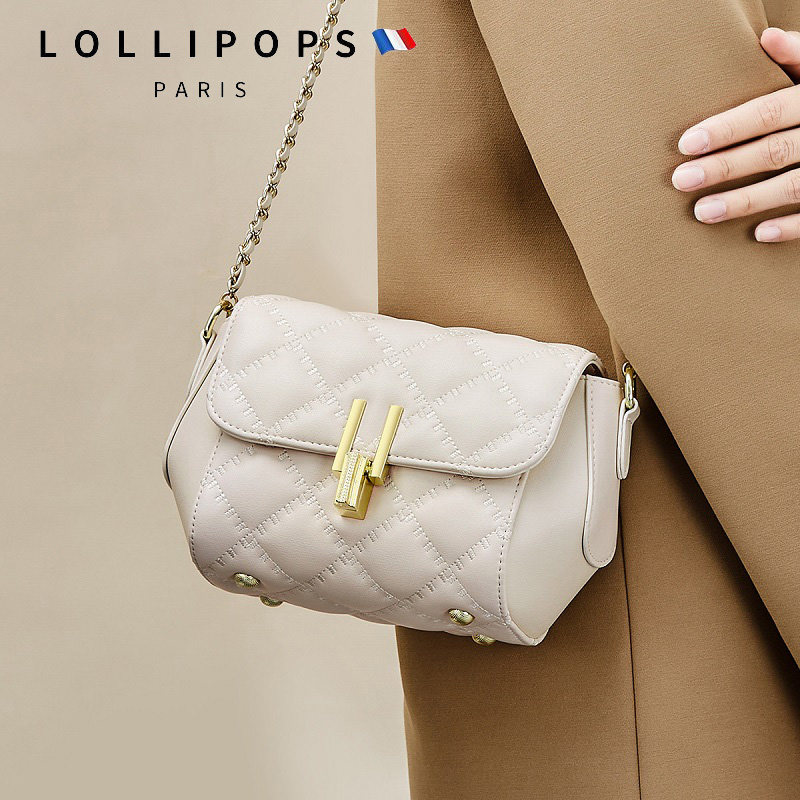 Leather messenger women's bag 2022 new summer bag fashion armpit diamond chain bag light luxury shoulder small square bag