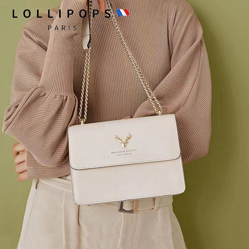 Light luxury bag 2022 new bag female summer strand chain package fashion leather bag deer head and shoulder bag