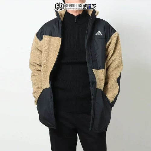 Adidas/阿迪达斯 Демисезонная бархатная ветрозащитная спортивная куртка для отдыха