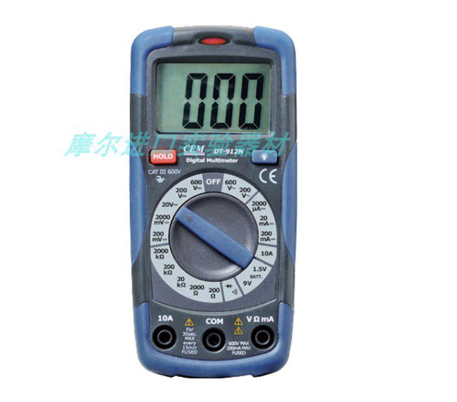 CEM/华盛 经济型数字万用表 DT-912N MULTI METER 原装现货