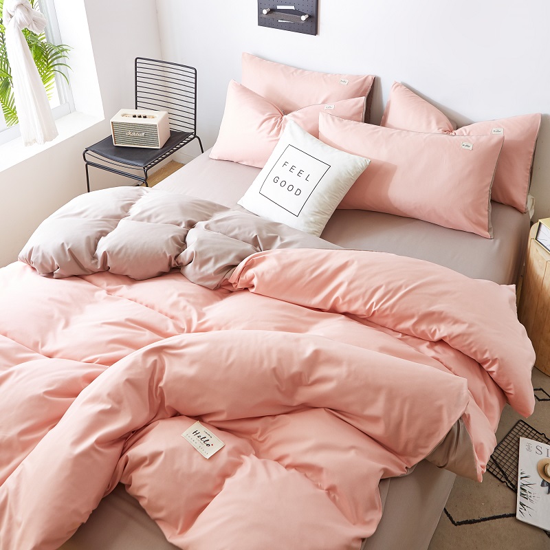 Bean Paste KhakiWashed cotton Quilt cover Quilt cover singleton  1.5 rice 1.8x2.0 Single person student dormitory 150 Double 200 x230 sheets