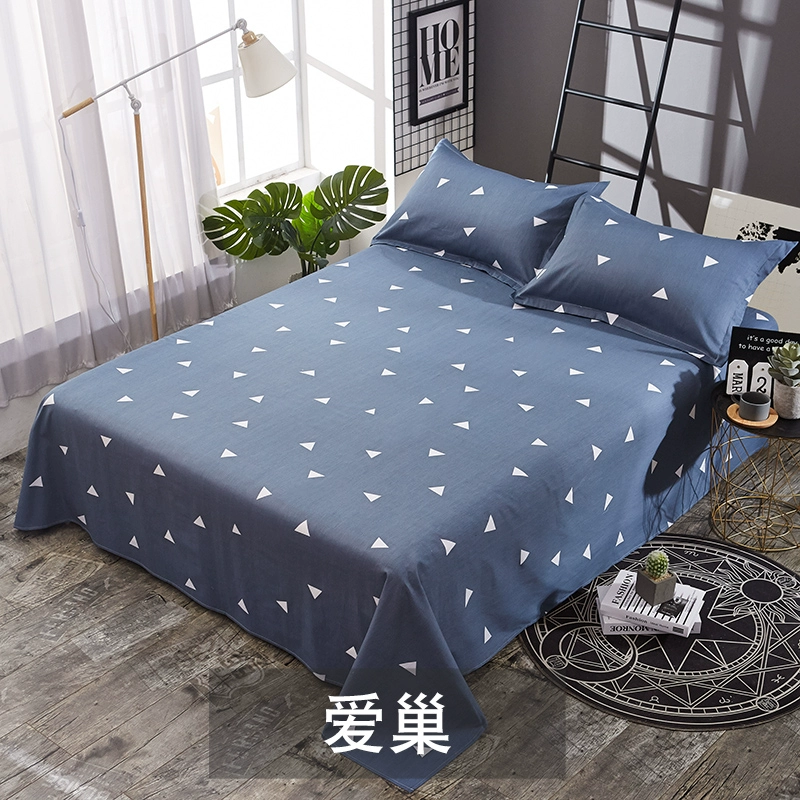 Khăn trải giường bằng vải cotton đơn cho sinh viên ký túc xá 1,2m giường đôi 1,5 / 1,8 mét giường 100% vải cotton