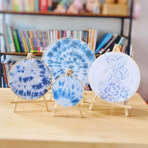 Bamboo embroidery stretcher frame tie-dye grass dye plant hammer dye cross-stitch hoop handmade work display accessories