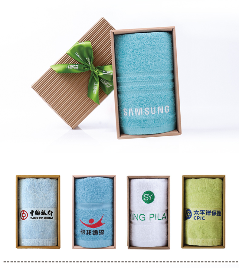 Khiêm tốn Khăn tình yêu bông cộng với biểu tượng tùy chỉnh Khăn thêu thêu từ công ty in ấn ở phúc lợi Gift Set - Khăn tắm / áo choàng tắm áo khoác tắm