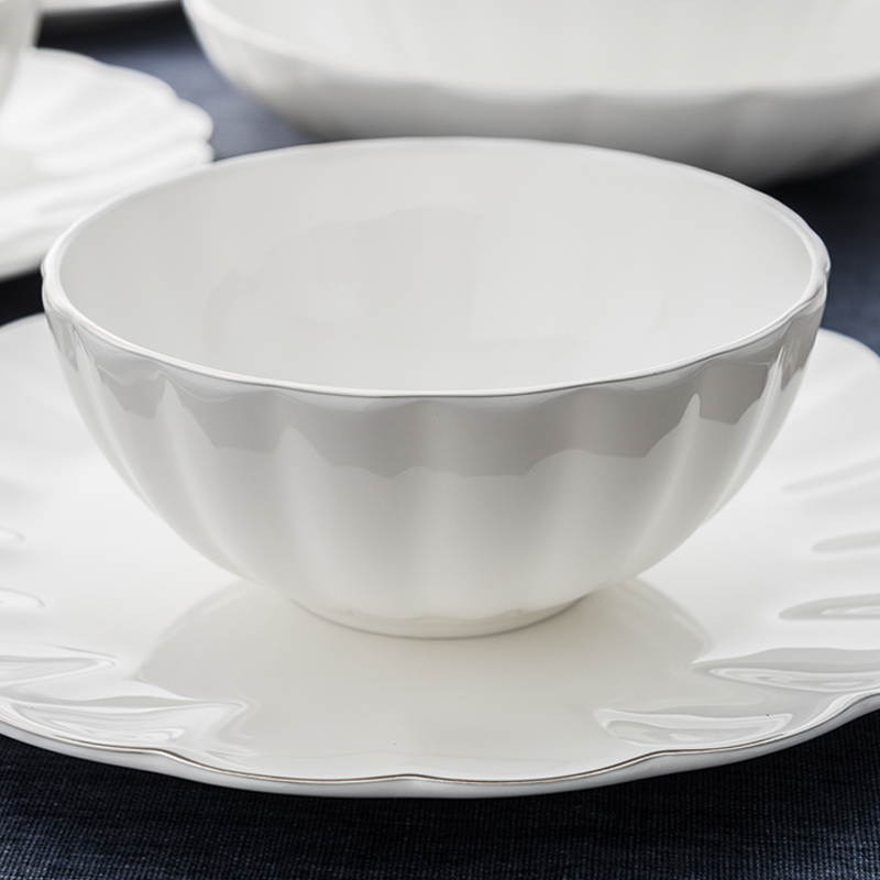 Ronda about ipads porcelain household rice bowls 5.5 inch contracted ceramic bowls of soup bowl creative rainbow such use European tableware ipads