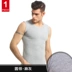 Đồ lót rộng vai vest nam cotton vest vai chạy thể dục áo đơn mảnh áo thể thao không tay áo thun nam Áo vest