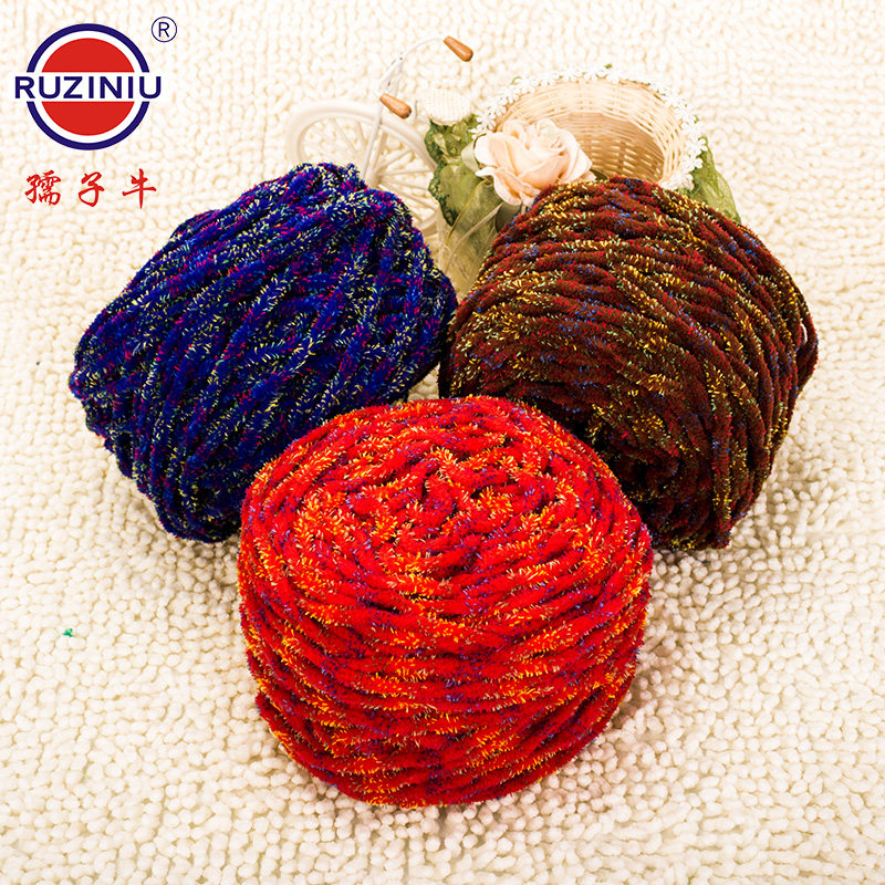 Handmade Diy Seven Color Wool Wire Ice Bars Wire Braided Hook Slippers Cotton Shoes Wire Scarves Wire Delivery Hook-up Tutorials