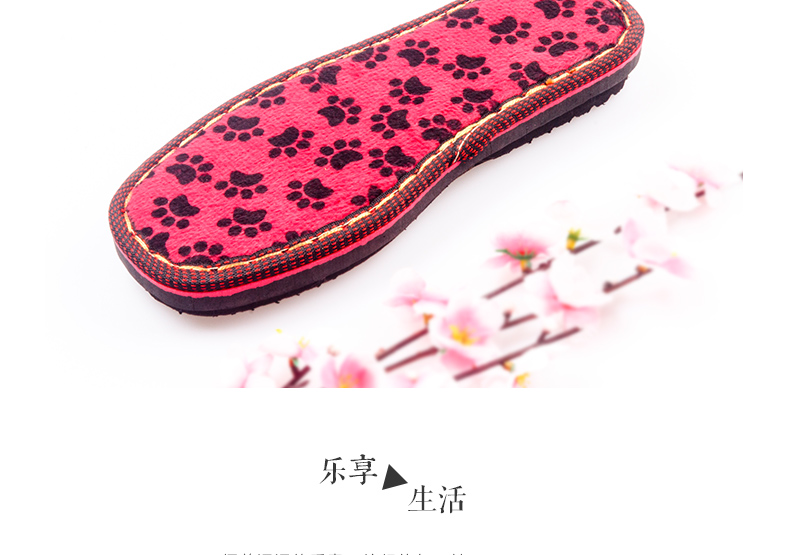 Handmade len ấm áp dép bông nam dưới nam nữ chống trượt mặc lụa mặt nhà DIY đế bằng handmade - Trang chủ dép đi trong nhà cho bé