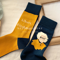 Do you still remember the equation at that time? A socks shop couple tide socks women ins pure cotton middle tube autumn and winter without bones