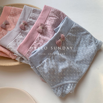 To the hipster inside a socks shop Spring New Polo point lace girl seamless briefs