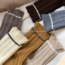 Finally smell the taste of 2020 Spring socks ladies winter wool warm pile socks in the academy style