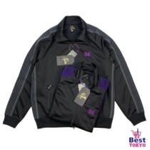  Spot Japanese NEEDLES x FREAKS STORE JOINT LIMITED BUTTERFLY Embroidery TRACK JACKET