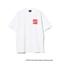 Spot BEAMS x COCA-COLA COCA-COLA 20SS Gradient printing loose short-sleeved T-shirt 20ss