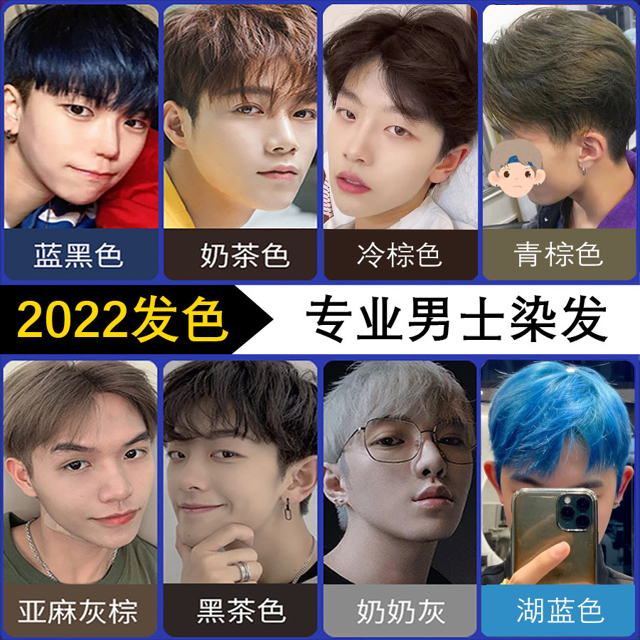 At-home hair dye cream for men and women special color 2022 popular color white dyed hair pure black tea plant