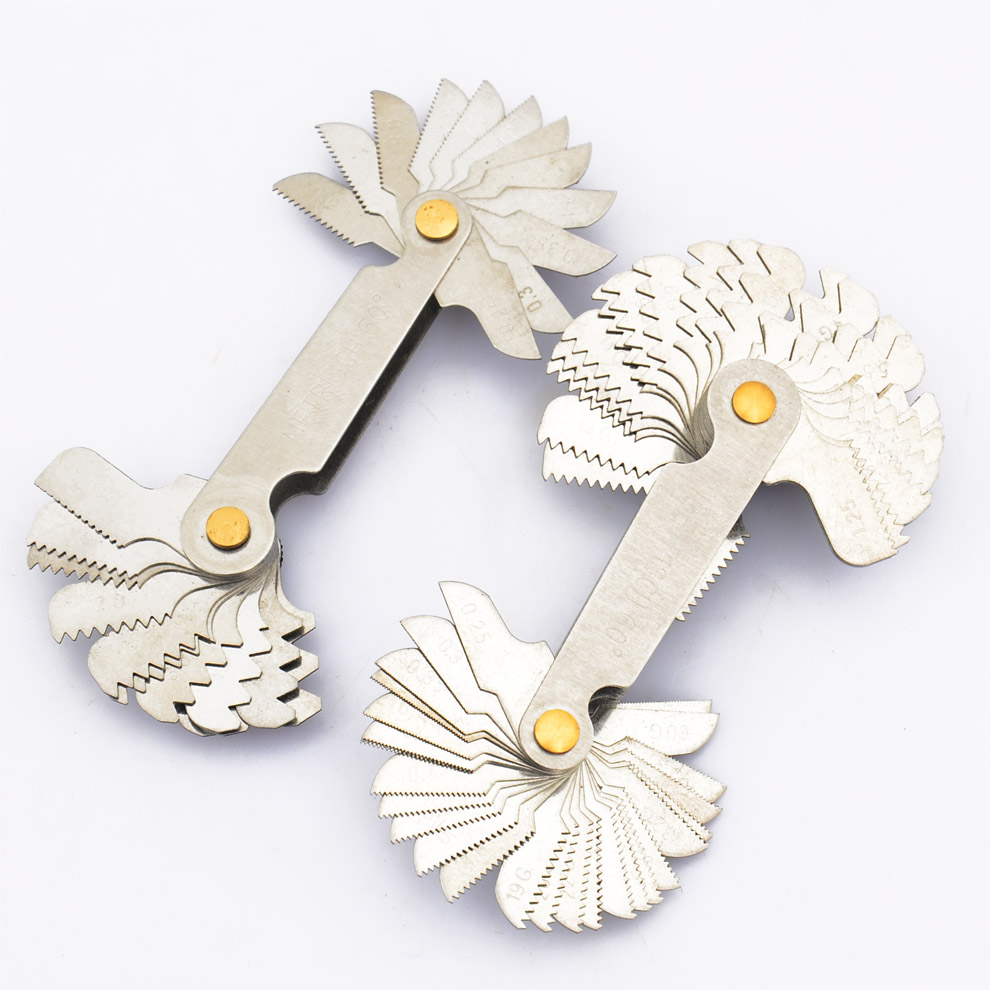 Tooth Gauge Male tooth gauge Informing threaded boilerplate thread gauge 55 degrees 60-degree thread gauge threaded tooth cover