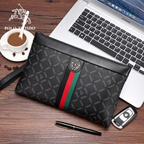 2021 New Paul mens handbag luxury brand large capacity clutch bag mens leather envelope clutch bag