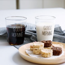 Milk Cup microwave oven can be heated to drink milk Special Cup Breakfast Cup home drink glass cup glass drink