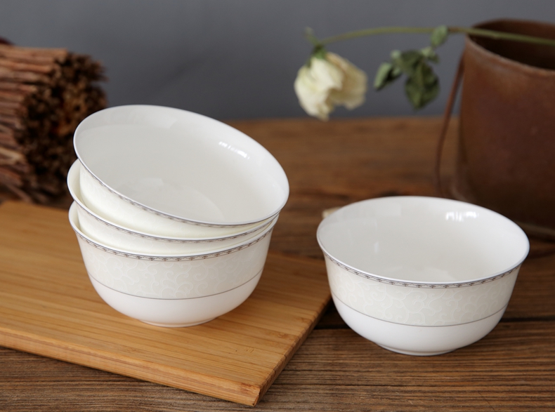Ipads bowls bowl microwave ceramic bowl bowl of tangshan Jane the ossein porcelain tableware small bowl