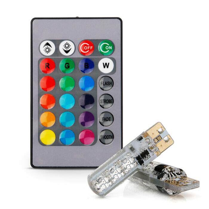 Car display wide light t10 Outline Lamp Super Bright Led Lens Line Lights Retrofit Universal Small Lamp Seven Color Remote Controlled Explosion