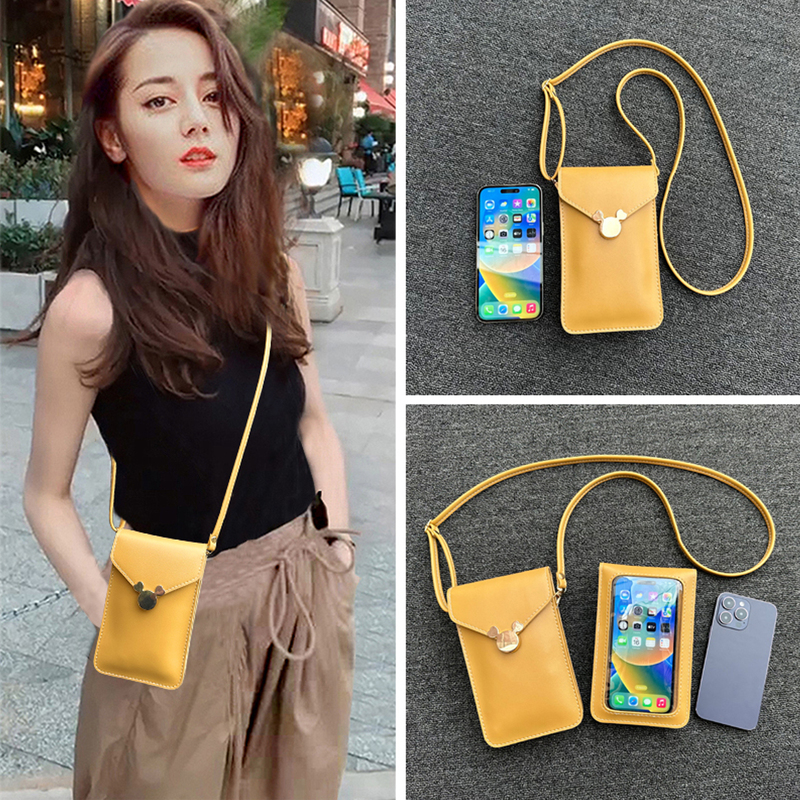 New Mini Bag, Fashionable Soft Leather Crossbody Touch Screen Phone Bag for Women, Versatile Summer Bag for Carrying Mobile Phones, Small Shoulder Bag New Mini Bag, Fashionable Soft Leather Crossbody Touch Screen Phone Bag for Women, Versatile Summer Bag for Carrying Mobile Phones, Small Shoulder Bag