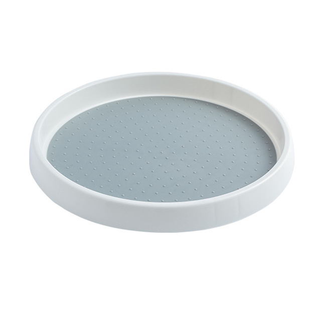 Household kitchen rotatable seasoning storage tray double-layer desktop fruit tray storage rack sauce vinegar and oil finishing box