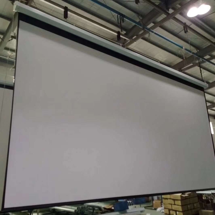 Overseas Edition 110 V Voltage 100120150180200-inch Electric Curtain HD 4K Glass fiber projection curtain