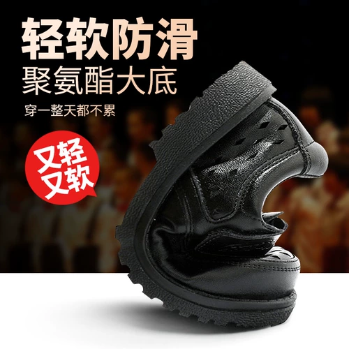 Черные дышащие туфли для мальчиков для кожаной обуви, летнее детское платье, из натуральной кожи, мягкая подошва