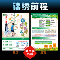 China Life Insurance Splendid Future color page leaflet China Life Advertising Poster Leaflet