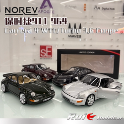 Pre-1:18 Scale Novell Porsche 911 964 Carrera 4 Wtl/Turbo 3.6 Coupe Model Car