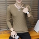 Mùa thu đông mới áo len nam cổ chữ V áo len nam màu rắn phiên bản Hàn Quốc của xu hướng áo len áo len Quần áo mỏng