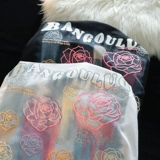 Трендовая футболка с коротким рукавом для влюбленных для отдыха, в американском стиле, в цветочек