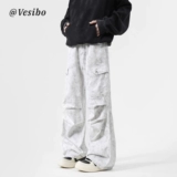 Штаны, парашютист для отдыха, в американском стиле, свободный крой