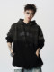 American gradient hooded sweatshirt men's autumn trendy brand old sports hoodie high street loose casual versatile jacket
