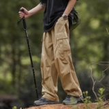 Дорожные альпинистские летние штаны, парашютист, повседневные брюки, в американском стиле, свободный крой