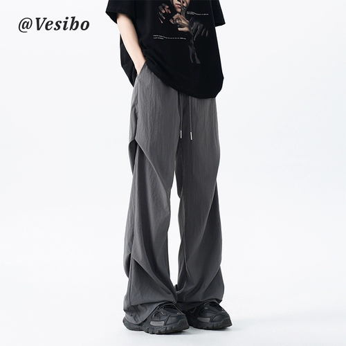 Дорожный быстросохнущий парашютист, летние дизайнерские штаны для отдыха, свободный прямой крой