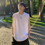 Летний цветной жилет, брендовая спортивная футболка, короткий рукав, оверсайз