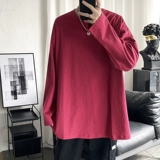 Брендовая приятная телу белая утепленный лонгслив для отдыха, осенний, оверсайз, круглый воротник