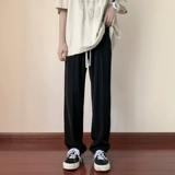 Осенние штаны, повседневные брюки, костюм, в американском стиле, оверсайз, свободный прямой крой