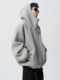 American heavy cardigan sweater men's autumn high street versatile loose couple jacket trendy brand retro casual top